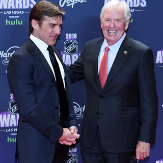 Vegas Golden Knights general manager George McPhee and owner Bill Foley