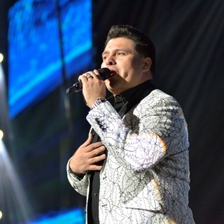 Oswaldo Silvas of Banda MS performs at the MGM Grand Garden Arena