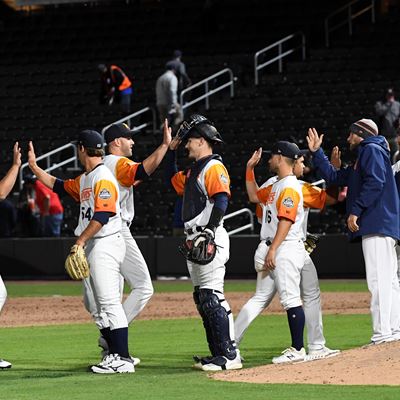 The Las Vegas Aviators celebrate