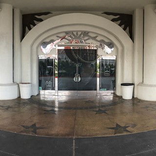 The portico entry