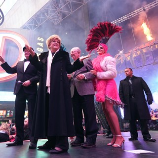Las Vegas Mayor Carolyn G. Goodman rings in 2020 at the Fremont Street Experience