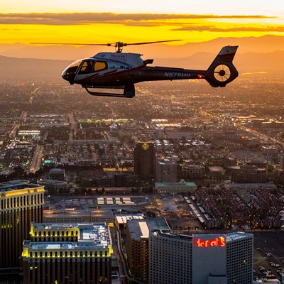Maverick Helicopter over the Las Vegas Strip