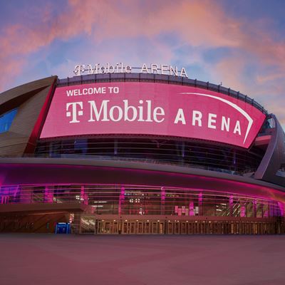 T Mobile Arena Exterior Dusk Photo Credit Al Powers