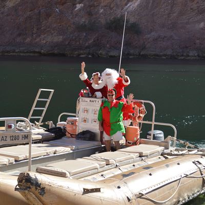 Rafting with Santa and Black Canyon River Adventures