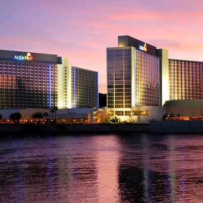 Aquarius Casino Resort in Laughlin courtesy Golden Entertainment Inc