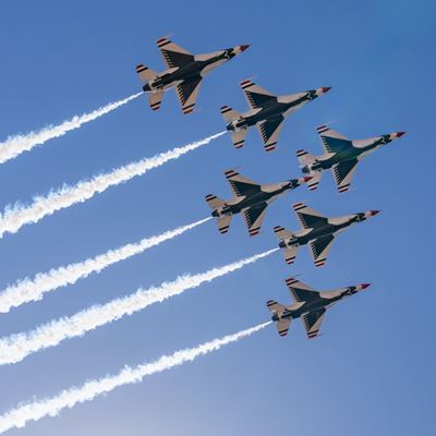 Thunderbirds over Hoover Dam