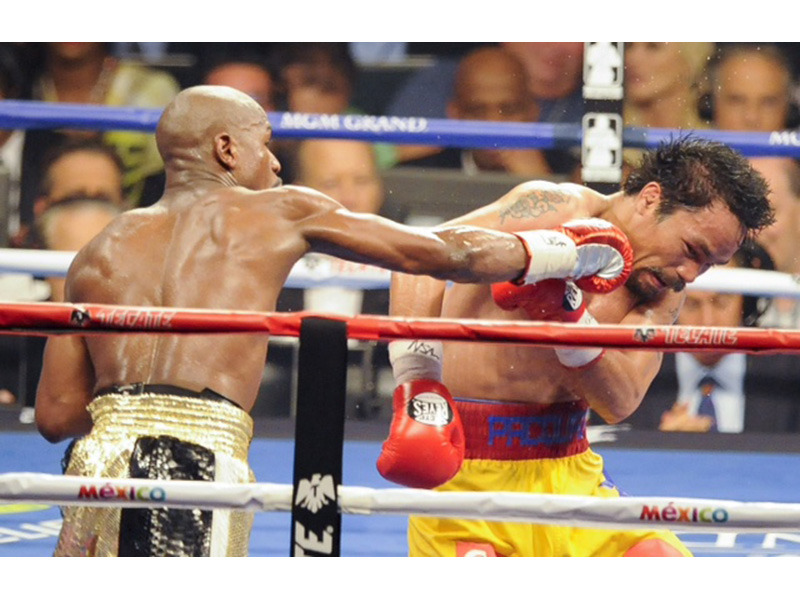 Mayweather strikes Mayweather strikes