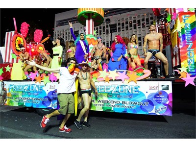 Pride Night Parade float