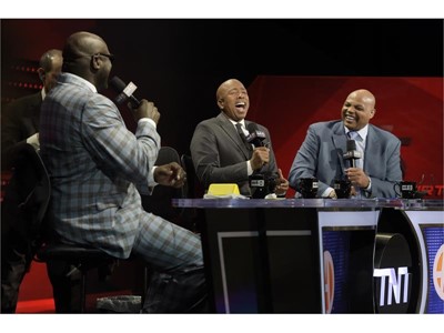 Shaquille O’Neal, Kenny Smith and Charles Barkley