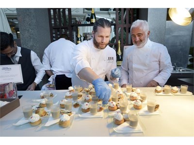 Restaurant Guy Savoy Executive Chef Julien Asseo and Chef Guy Savoy