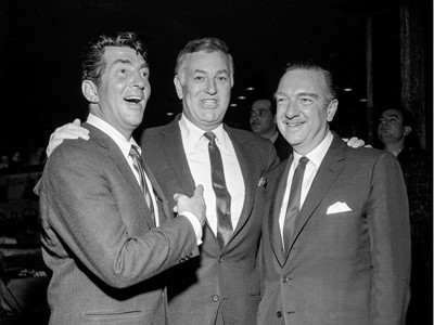 Dean Martin, Jack Entratter, Walter Cronkite