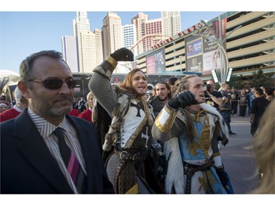 Vegas Golden Knights promotional crew members