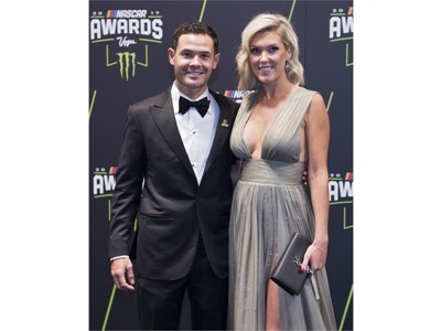 Kyle Larson and his girlfriend Katelynn Sweet