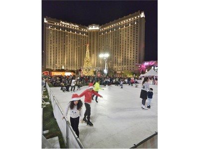 Ice skating rink at Holiday at the Park