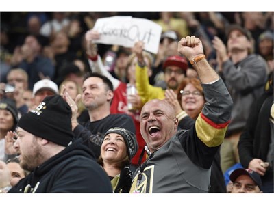 Vegas Golden Knights fans celebrate