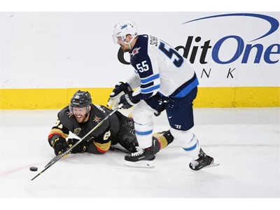 Vegas Golden Knights center Jonathan Marchessault hits the ice