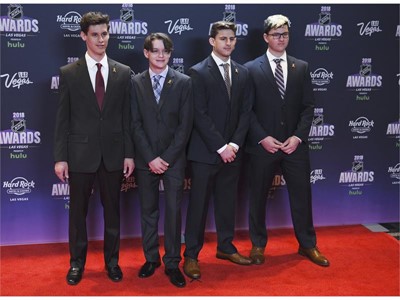 Members of the Stoneman Douglas High School hockey team