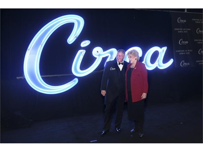Derek Stevens and Las Vegas Mayor Carolyn Goodman