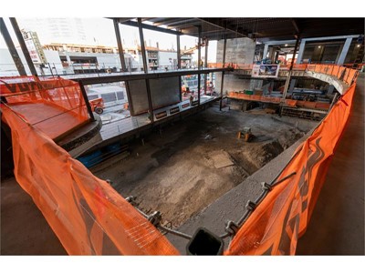 A view from the second floor balcony of the “World’s Largest Sportsbook”