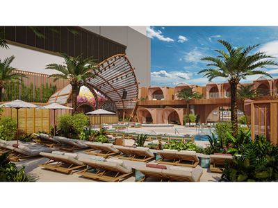 AYU Dayclub Rendering at Resorts World Las Vegas