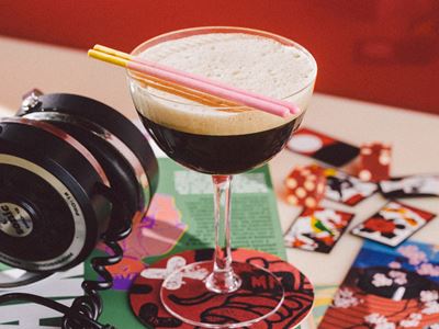 Wynn LV Min s Test Kitchen Great Wave Espresso Martini Courtesy of Wynn Las Vegas