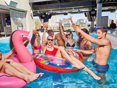 The Hideaway Pool at Topgolf Las Vegas