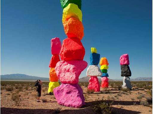 Seven Magic Mountains art installation