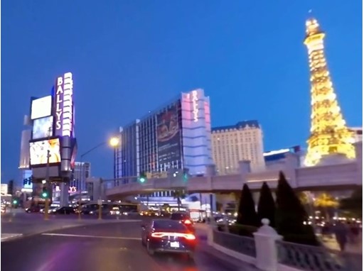Image of the Las Vegas Strip from 360-Video