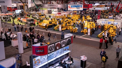 World of Concrete trade show floor