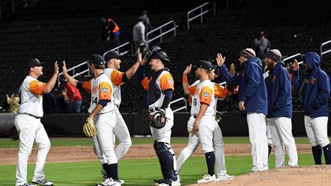 The Las Vegas Aviators celebrate