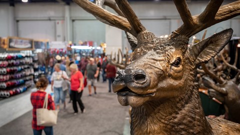 Bud Burger’s life-size bronze elk sculpture