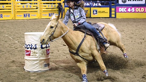 Final: Barrel racer Jessica Routier
