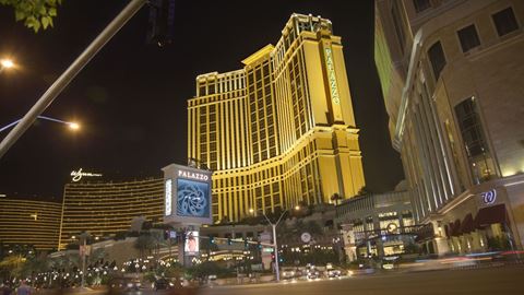 The Palazzo tower at The Venetian Resort Las Vegas_Green St. Patrick's