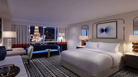 Paris Las Vegas Versailles Tower Standard Room Rendering Credit Klai Juba Wald
