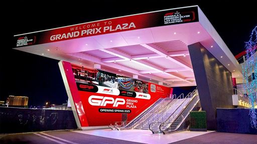 Grand Prix Plaza Escalator Entrance Credit Las Vegas Grand Prix