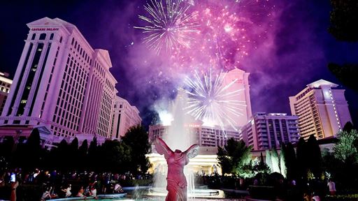 Caesars Palace Fireworks Credit Denise Truscello