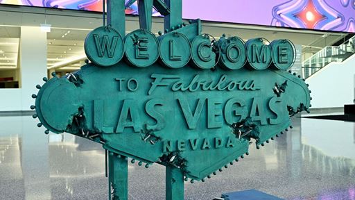 Welcome to Fabulous Las Vegas sign by artist Daniel Arsham