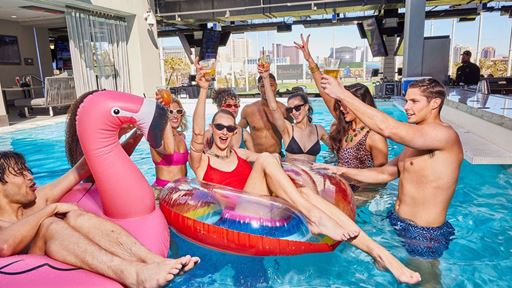 The Hideaway Pool at Topgolf Las Vegas