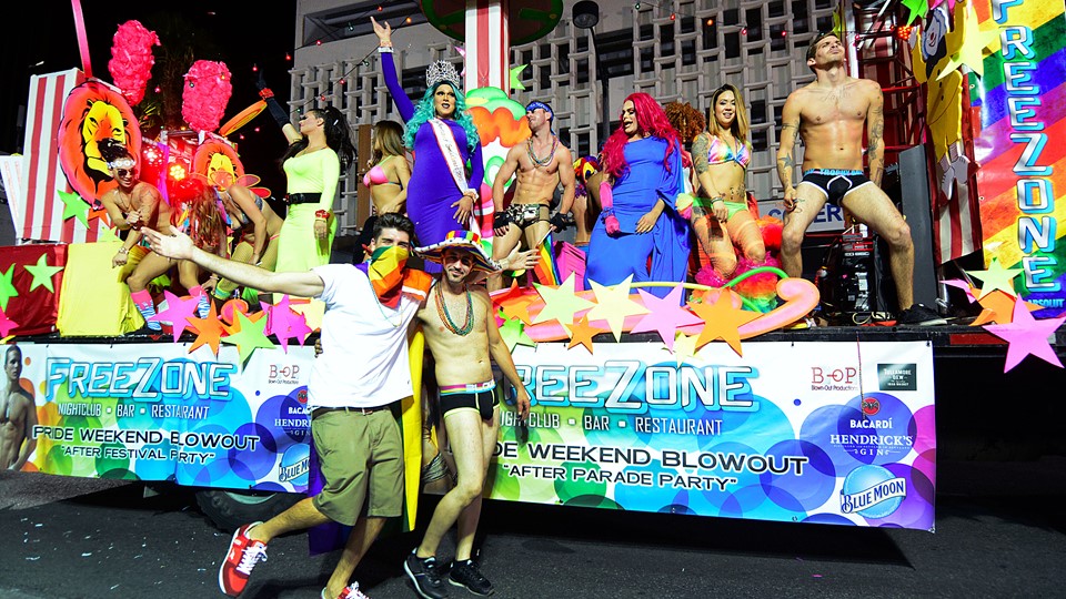 Pride Night Parade float