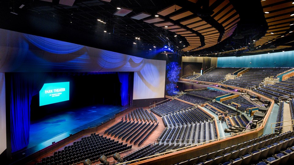 The interior of The Park Theater at the Monte Carlo Resort and Casino