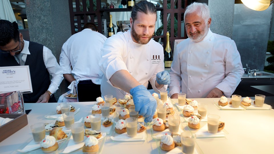 Restaurant Guy Savoy Executive Chef Julien Asseo and Chef Guy Savoy