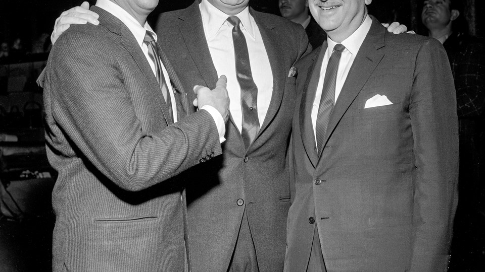 Dean Martin, Jack Entratter, Walter Cronkite