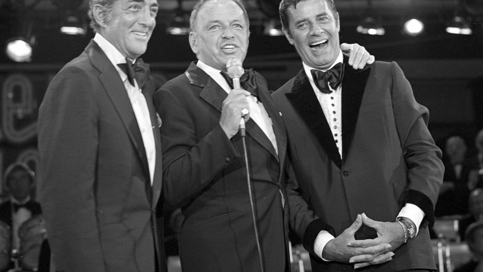 Frank Sinatra reunites Jerry Lewis and Dean Martin