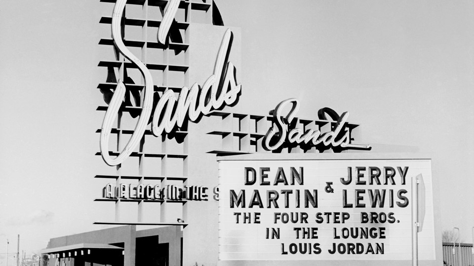 Sands Hotel in Las Vegas marquee