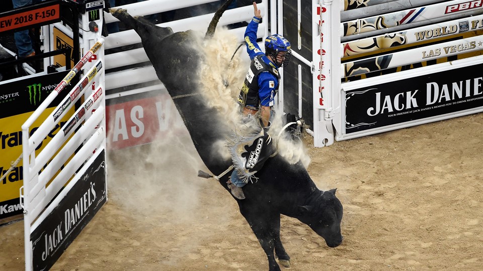 Kaique Pacheco rides out of the shoot on Stunt Man Ray