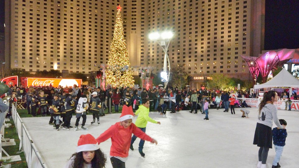 Ice skating rink at Holiday at the Park