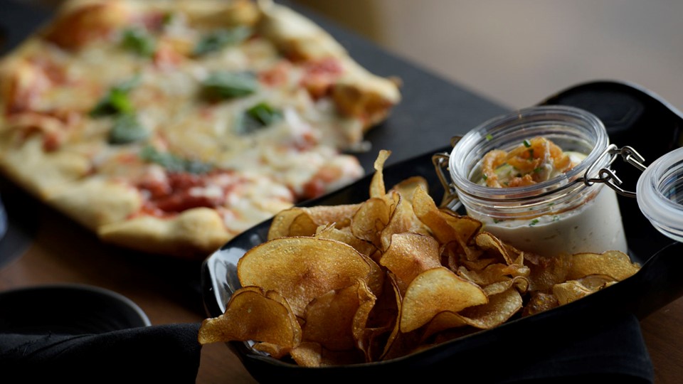 House-made potato chips at Topgolf  Las Vegas