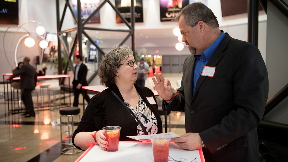 Kat Kersting and her husband Jay Kersting discuss their possible seating choices