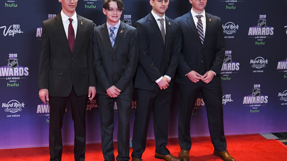 Members of the Stoneman Douglas High School hockey team