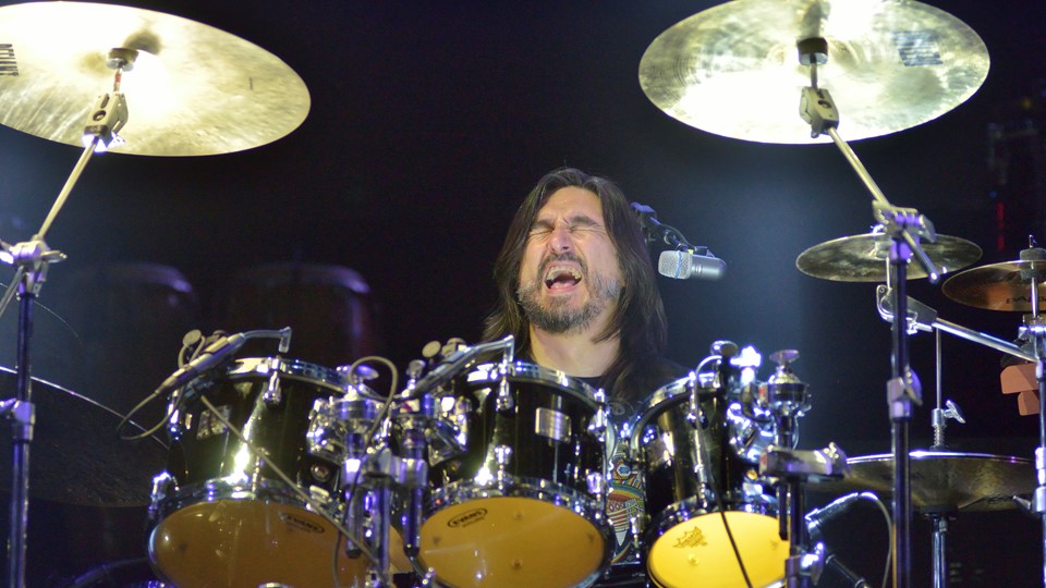 Alfonso Andre performs with Caifanes at the MGM Grand Garden Arena